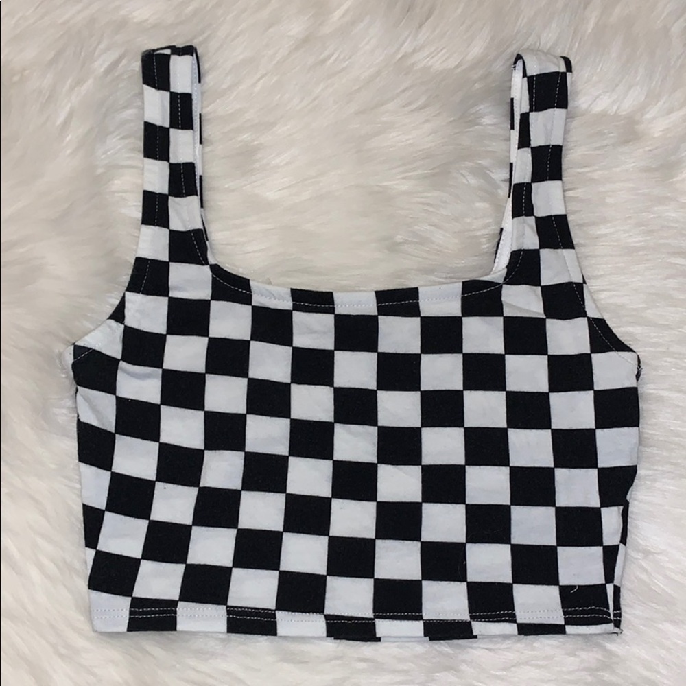 🎉HPx2🎉 Checkered Crop Tank